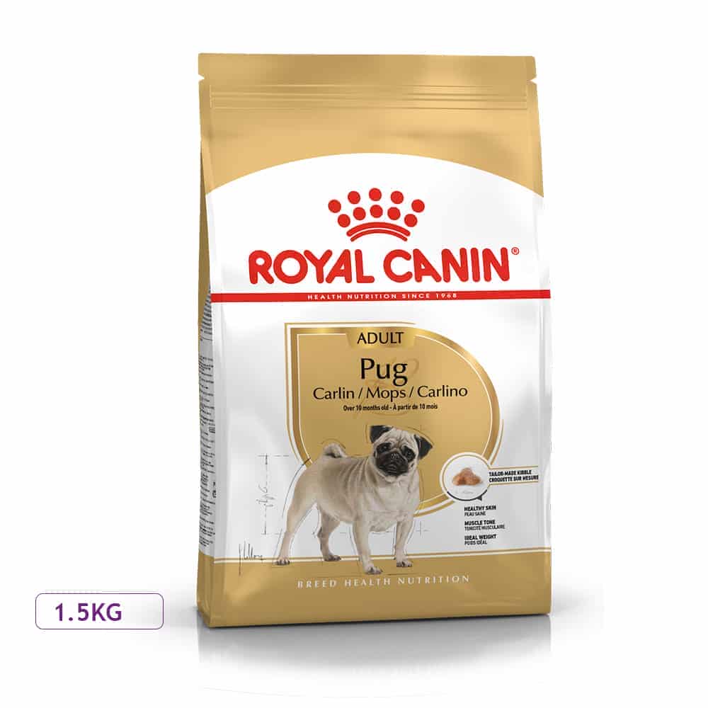 غذای خشک سگ بالغ رویال کنین مدل Pug Adult نژاد پاگ