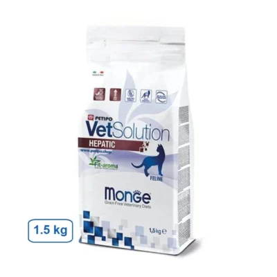 غذای درمانی گربه مونژه هپاتیک (بیماری های کبد) وزن 1.5 کیلوگرم