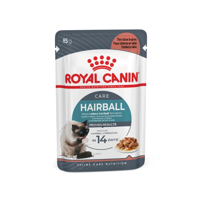 پوچ گربه رویال کنین مدل هربال کر Hairball وزن 85 گرم